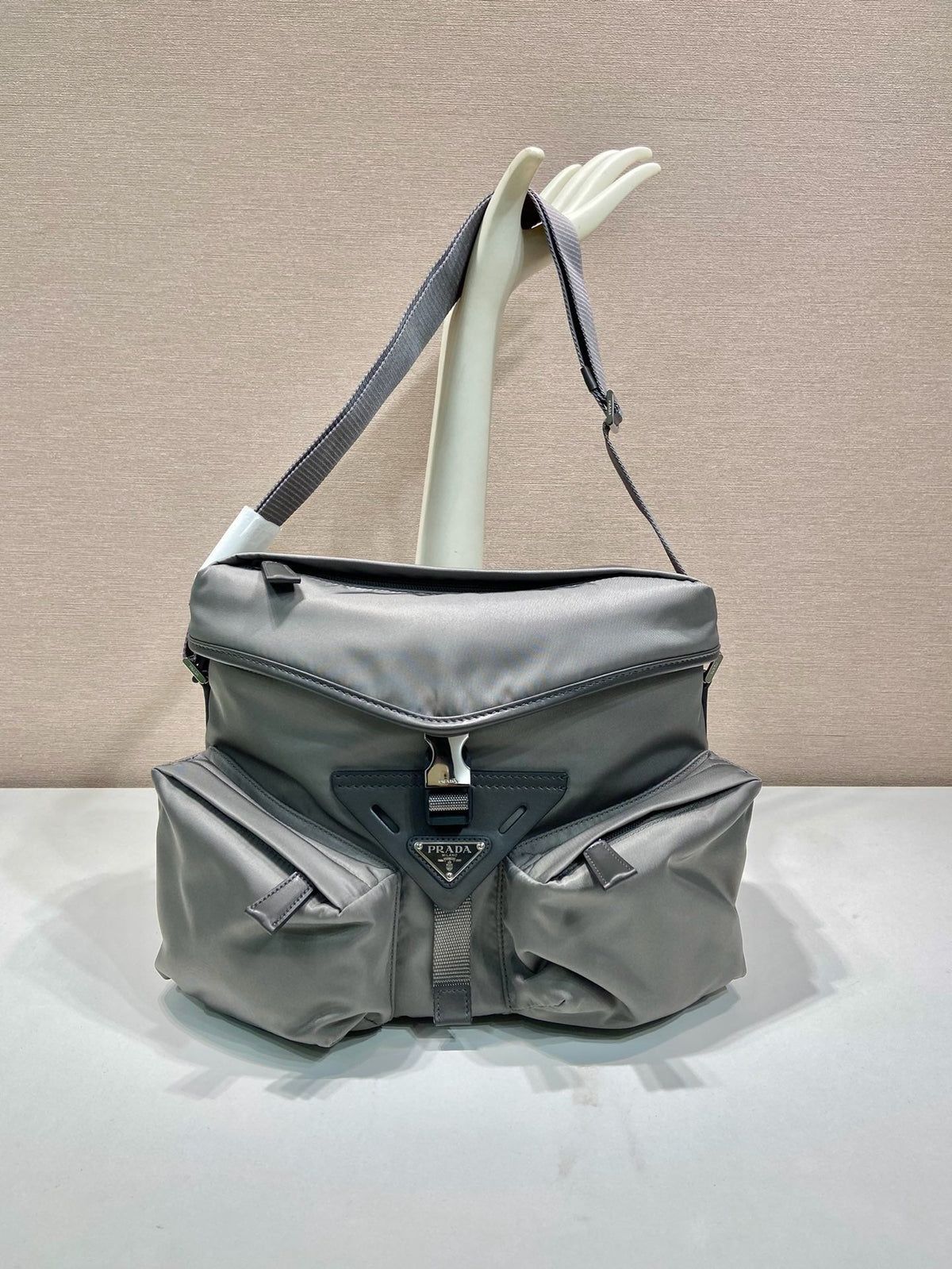 Grey Crossbody Bag