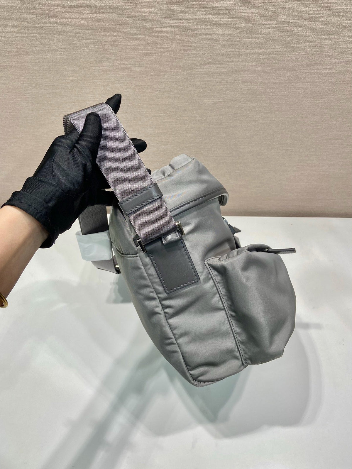 Grey Crossbody Bag