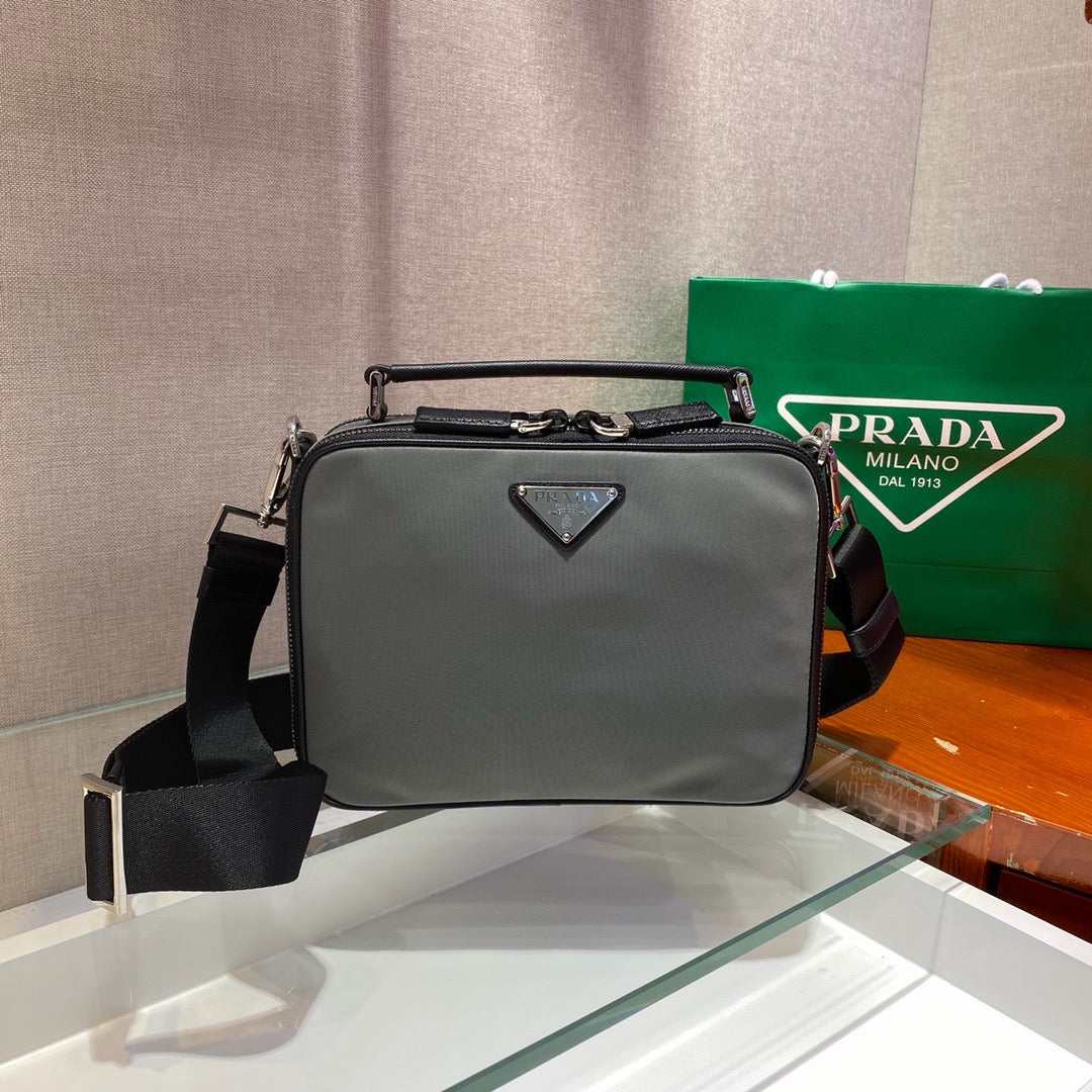 Nylon Box Crossbody Bag