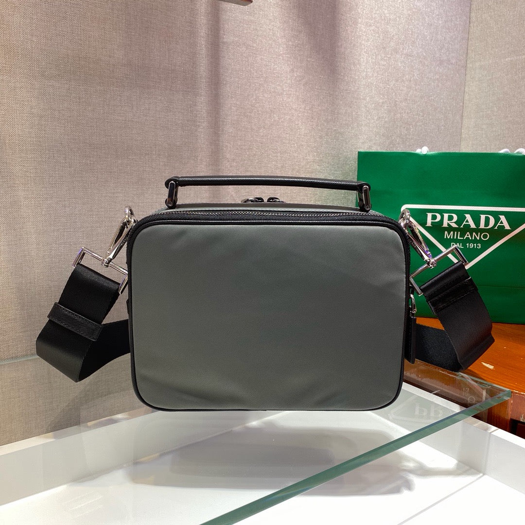 Nylon Box Crossbody Bag