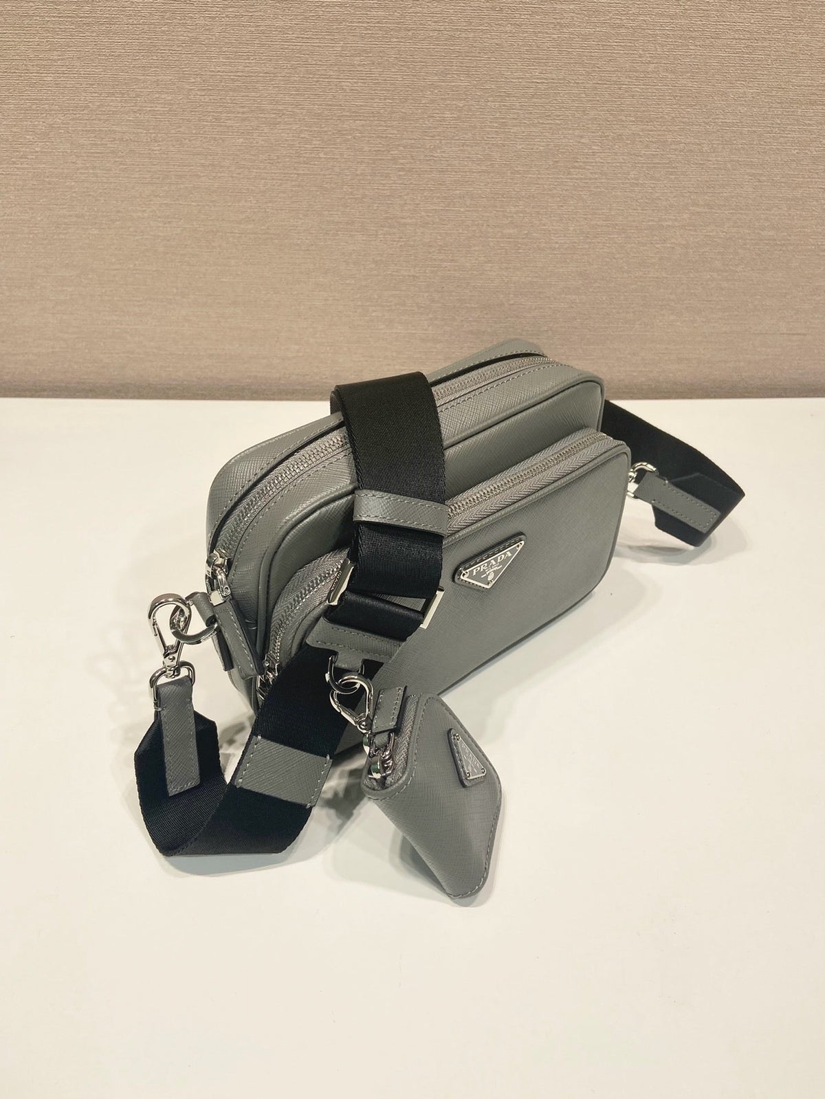 Nylon Camera with Pouch Crossbody Bag