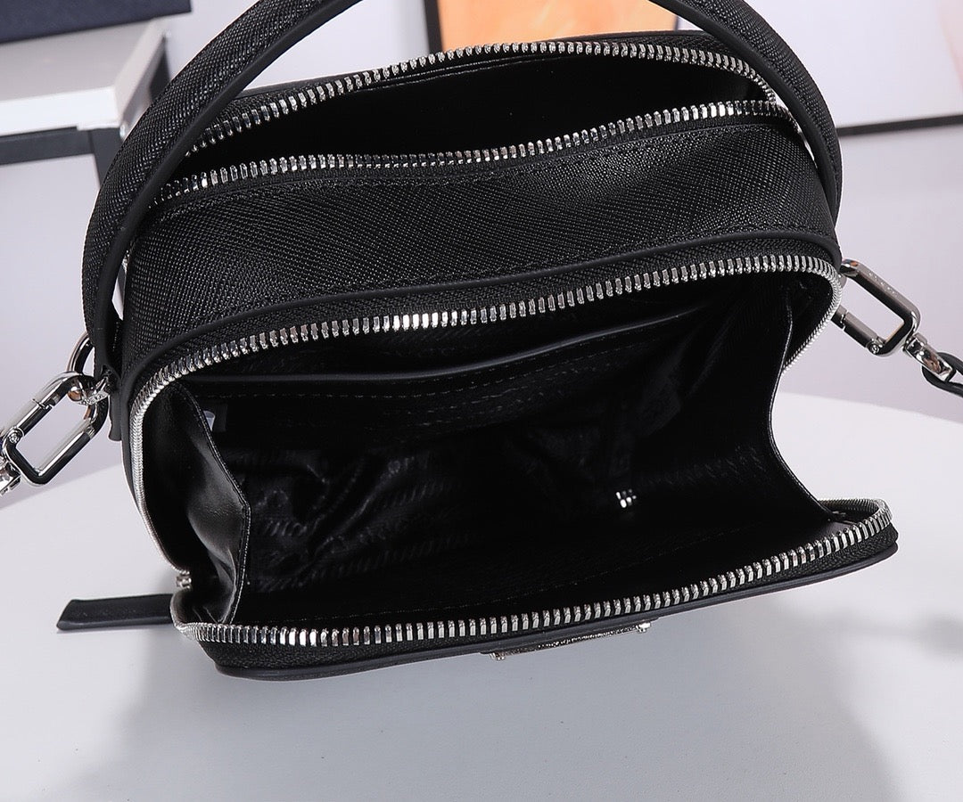 Saffiano Vertical Phone Crossbody Bag