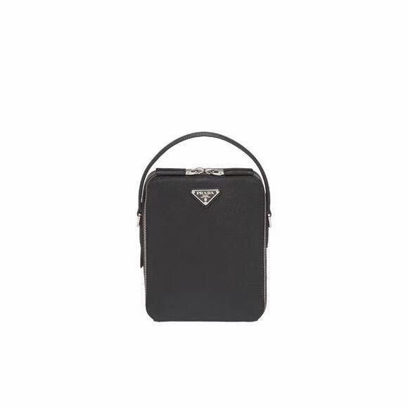 Saffiano Vertical Phone Crossbody Bag