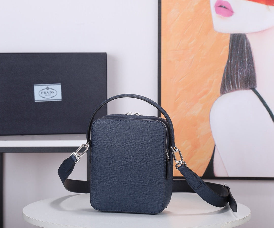 Saffiano Vertical Phone Crossbody Bag
