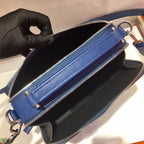 Leather Box Camera Crossbody Bag