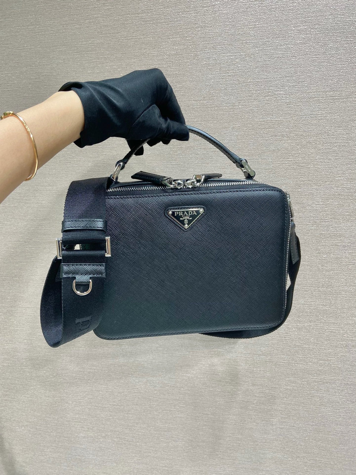 Saffiano Mini Crossbody Bag