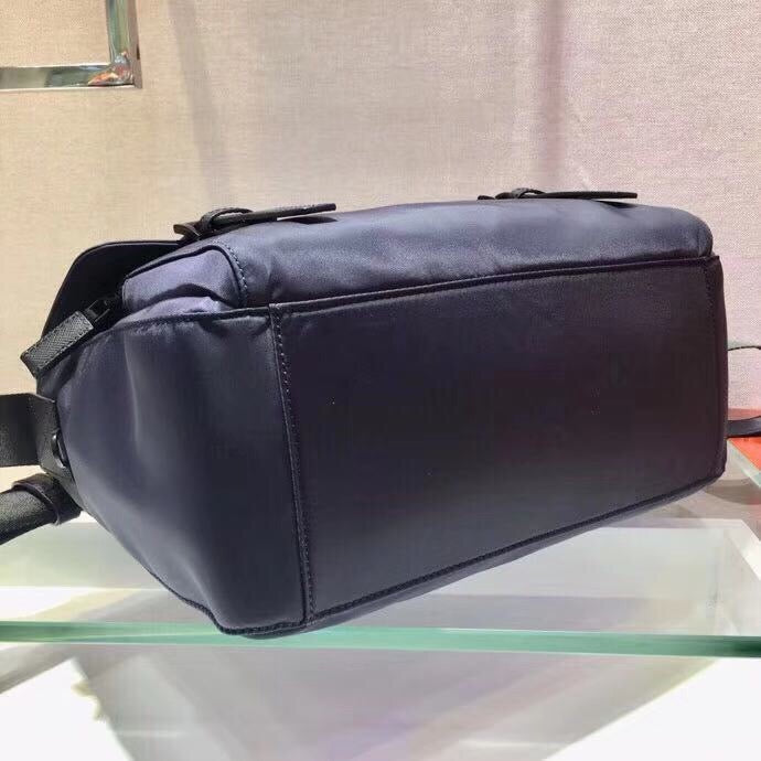Nylon Messenger with Patch Crossbody Bag