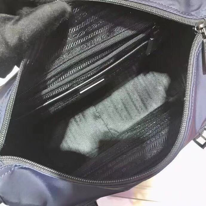 Nylon Messenger with Patch Crossbody Bag