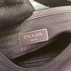 Nylon Messenger with Patch Crossbody Bag