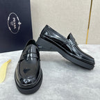 Black Derby Shoes - Men's