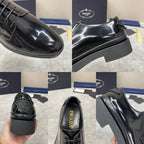 Black Derby Shoes - Men's