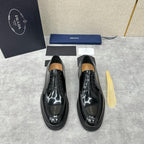 Black Derby Shoes - Men's
