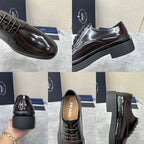 Black Derby Shoes - Men's