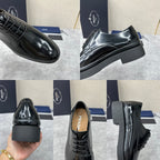Black Derby Shoes - Men's