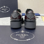 Dark Brown Derby Shoes - Men's