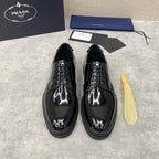 Black Derby Shoes - Men's