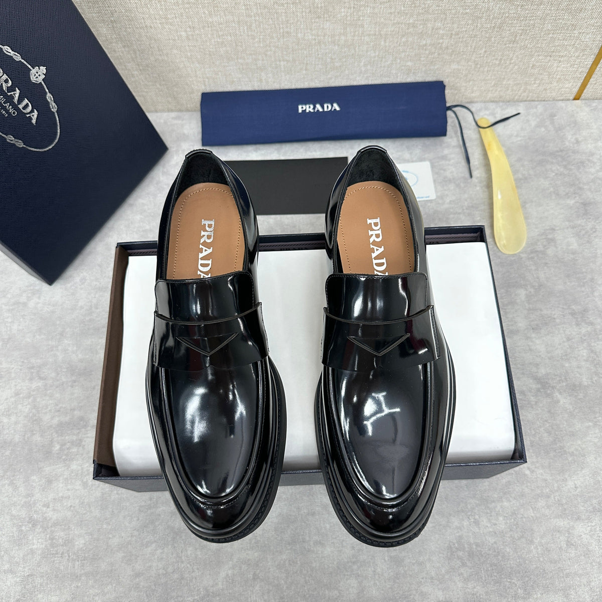 Black Patent Tassel Loafer - Men's