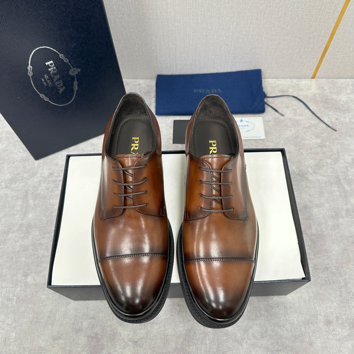 Multicolour Derby Shoes - Men's