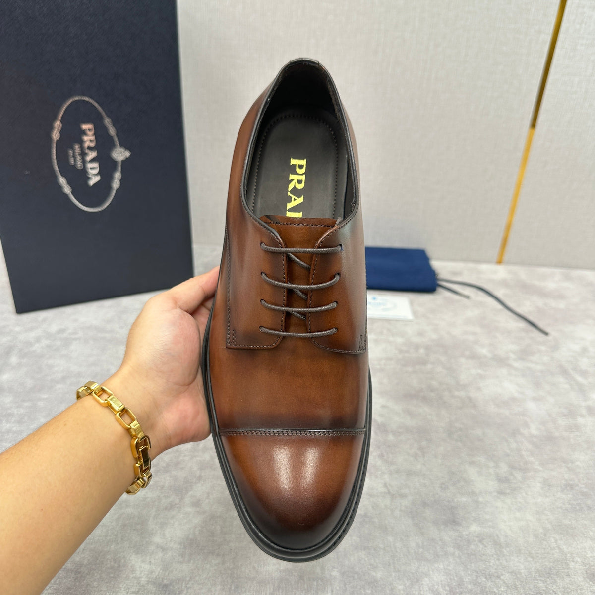 Multicolour Derby Shoes - Men's