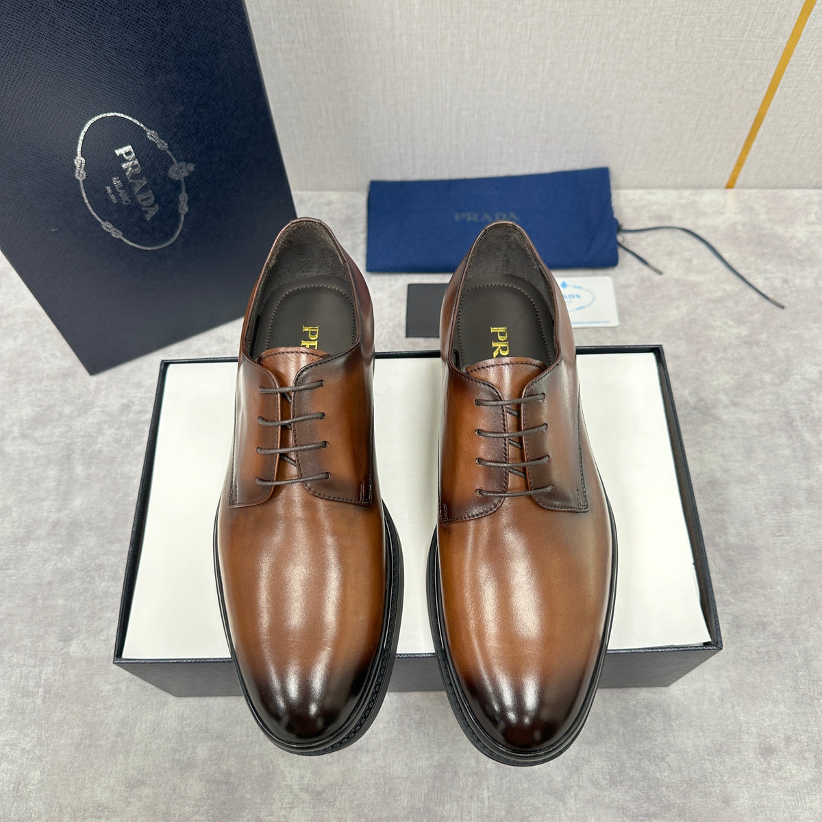 Multicolour Derby Shoes - Men's