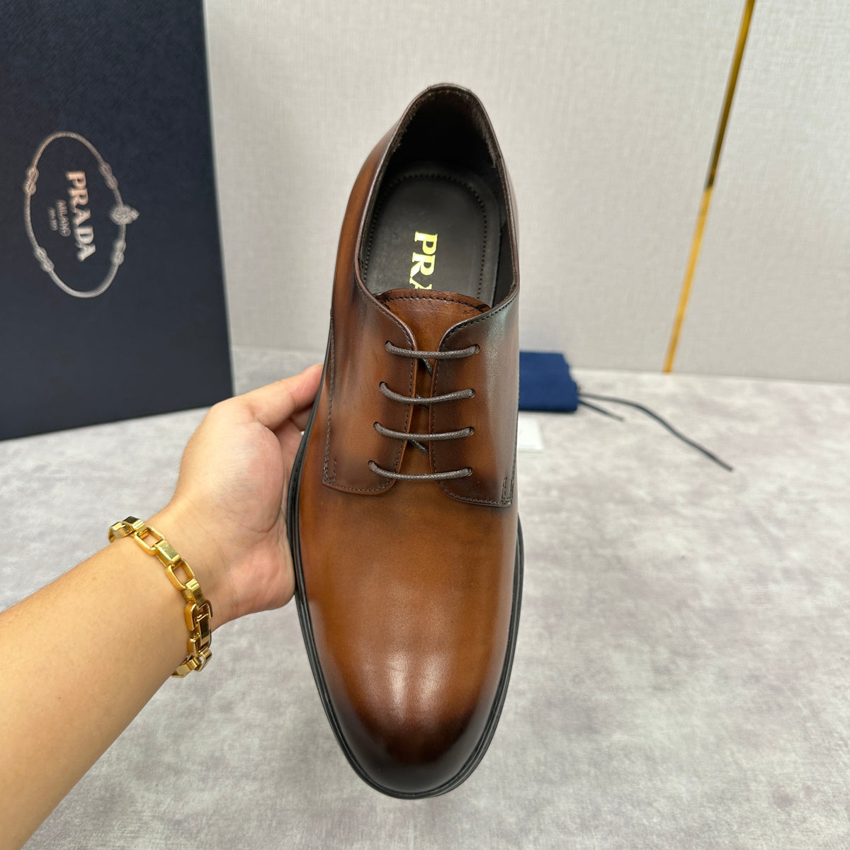 Multicolour Derby Shoes - Men's