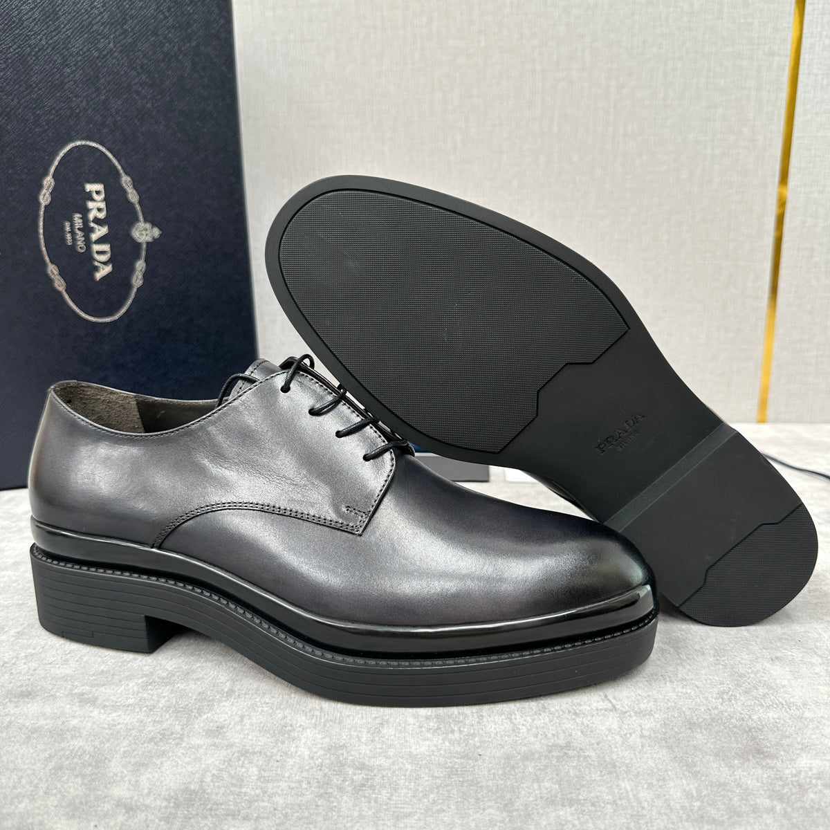 Multicolour Derby Shoes - Men's