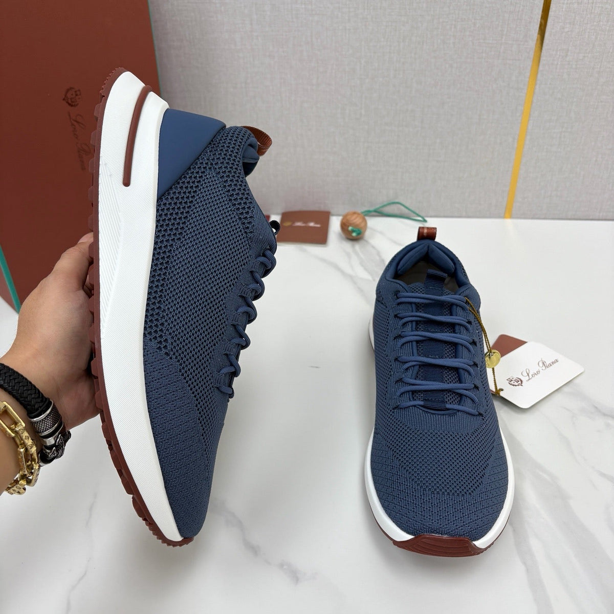 Black Mesh Tonal Runner - Men's