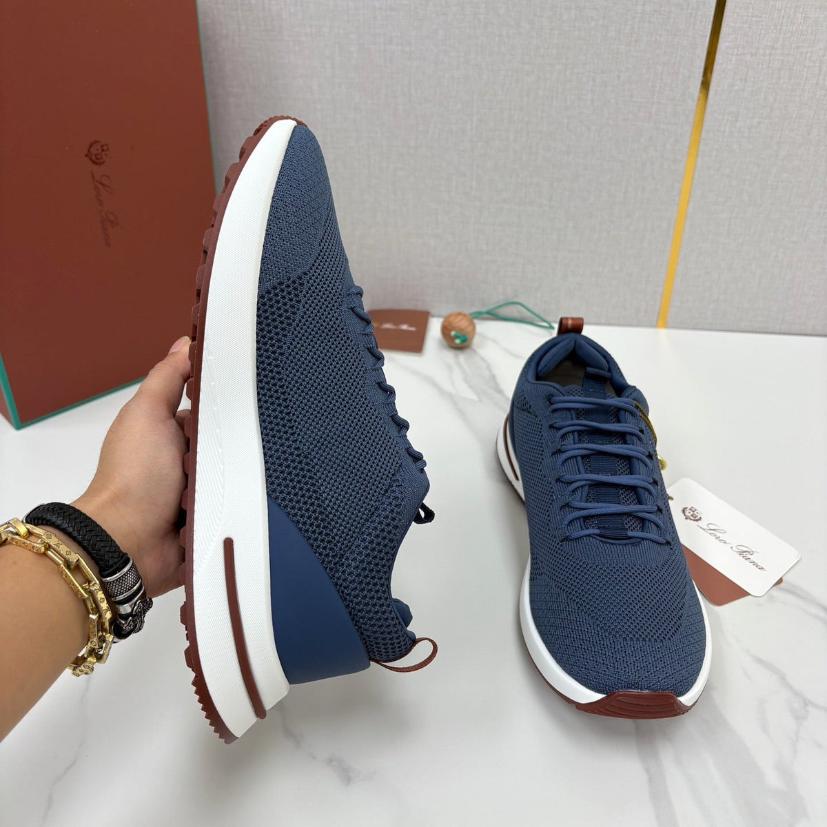 Black Mesh Tonal Runner - Men's