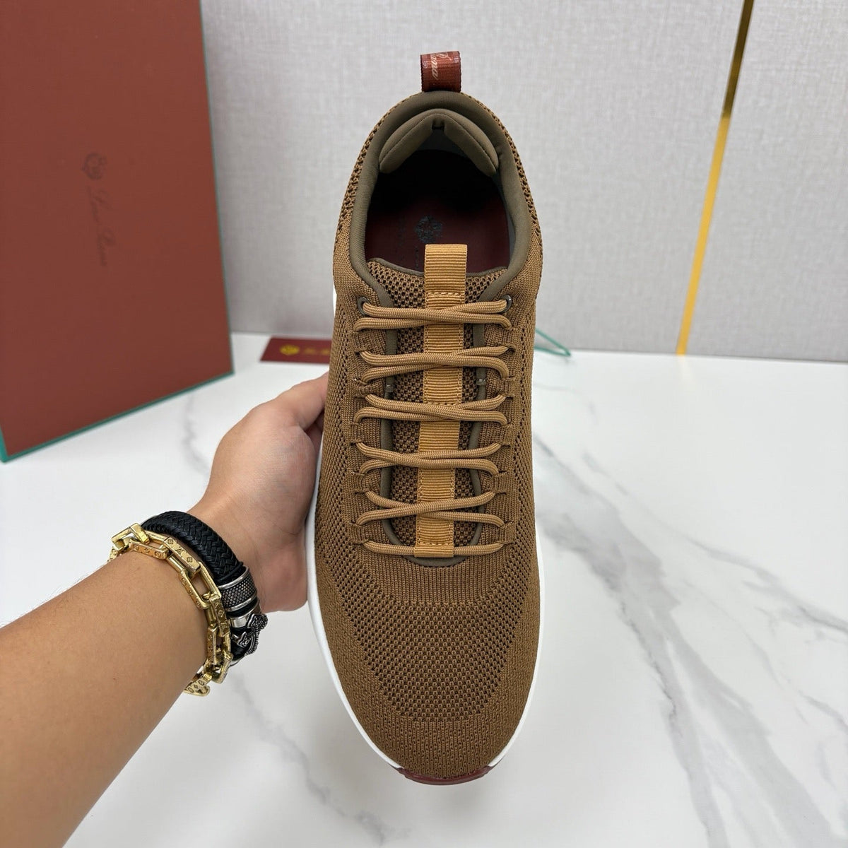 Black Mesh Tonal Runner - Men's