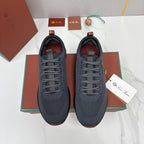 Brown Knit Slip-On Low-Top - Men's