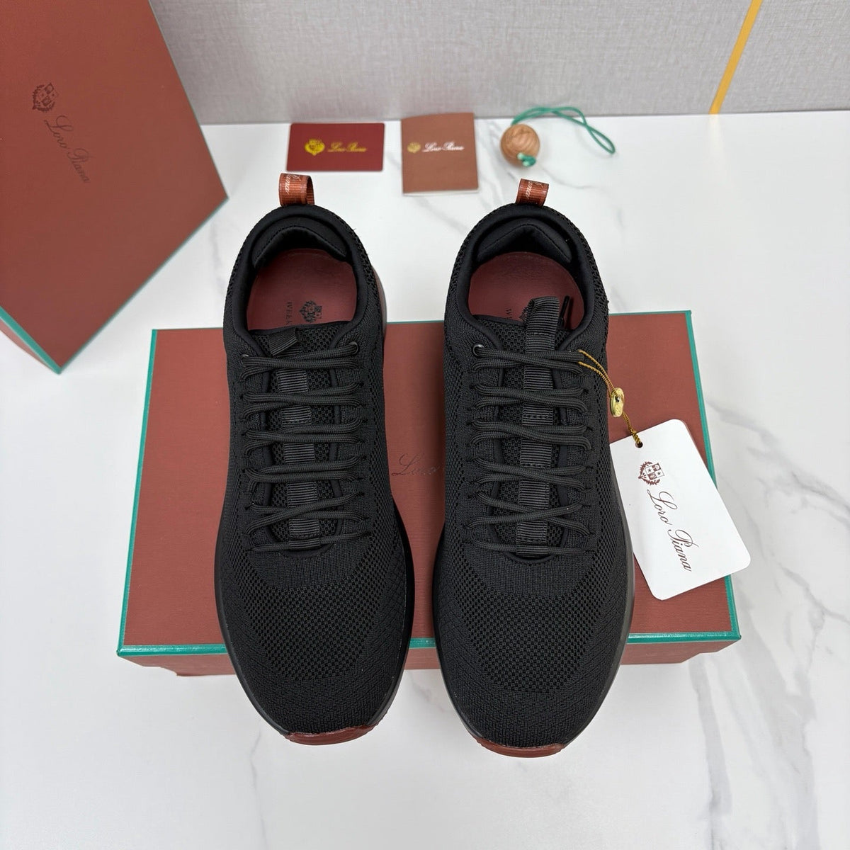 Black Mesh Tonal Runner - Men's