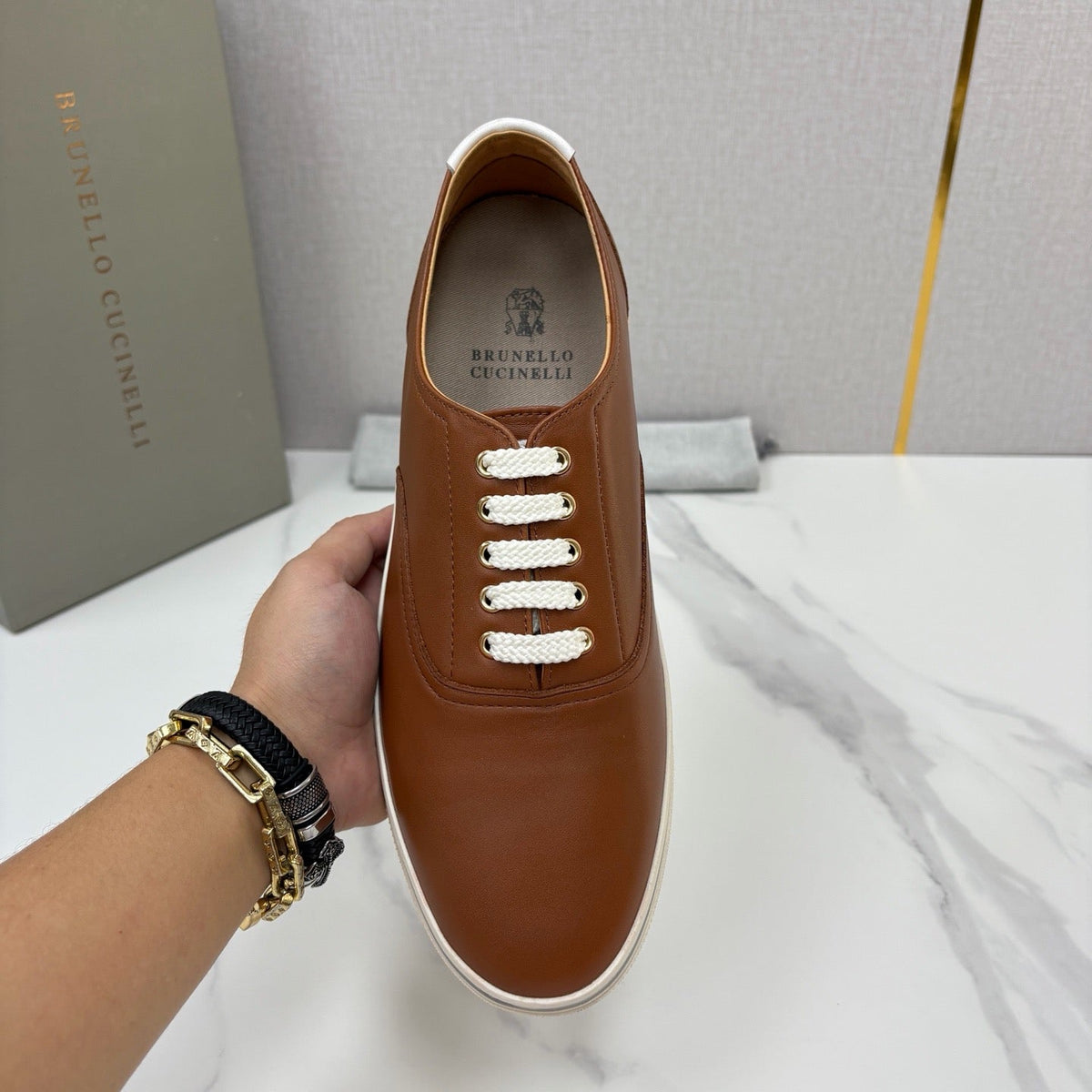 Multicolour Derby Shoes - Men's