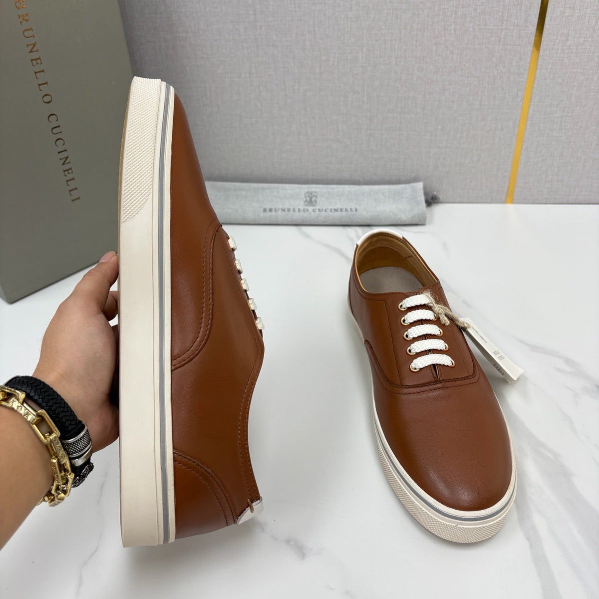 Multicolour Derby Shoes - Men's
