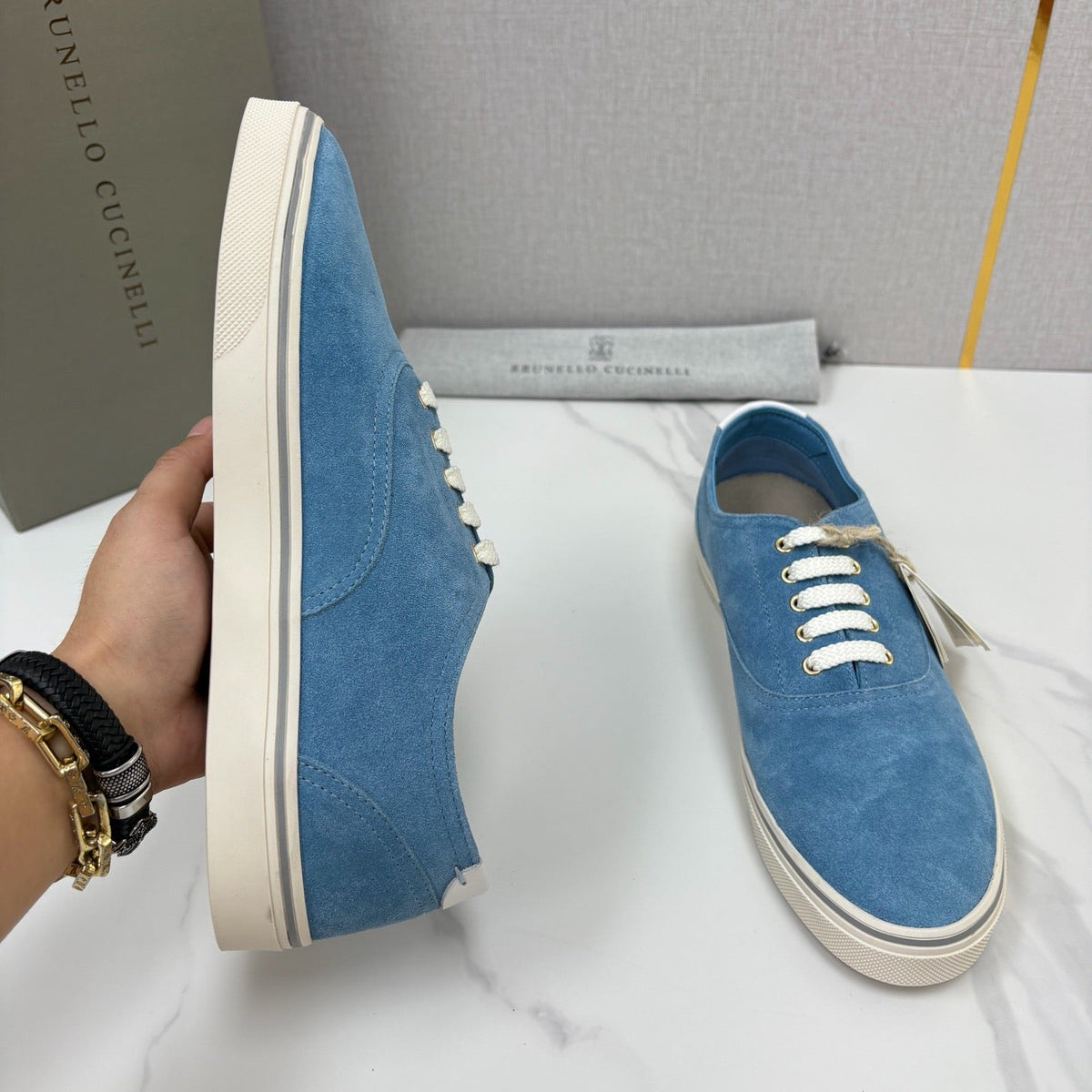 Multicolour Derby Shoes - Men's