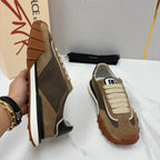 Black Mesh Contrast Sole Runner - Men's