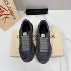 Black Mesh Contrast Sole Runner - Men's