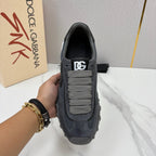 Black Mesh Contrast Sole Runner - Men's