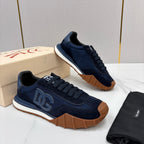 Black Mesh Contrast Sole Runner - Men's