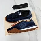 Black Mesh Contrast Sole Runner - Men's