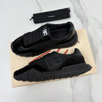 Black Mesh Contrast Sole Runner - Men's