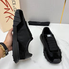 Black Mesh Contrast Sole Runner - Men's
