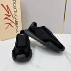 Black Mesh Contrast Sole Runner - Men's