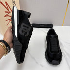 Black Mesh Tonal Runner - Men's