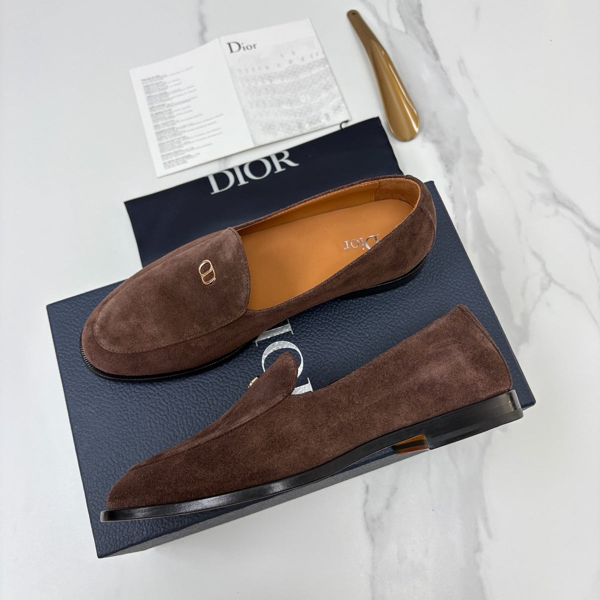 Black Suede Metal Bit Loafer - Men's