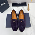 Black Suede Metal Bit Loafer - Men's