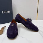 Black Suede Metal Bit Loafer - Men's