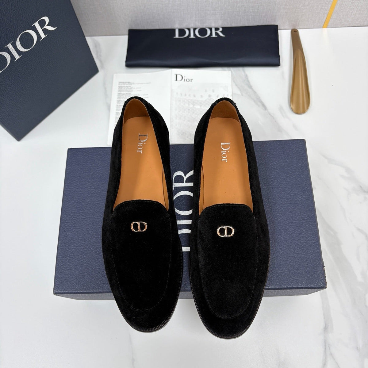 Black Suede Metal Bit Loafer - Men's
