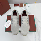 Navy Knit Slip-On Low-Top - Men's