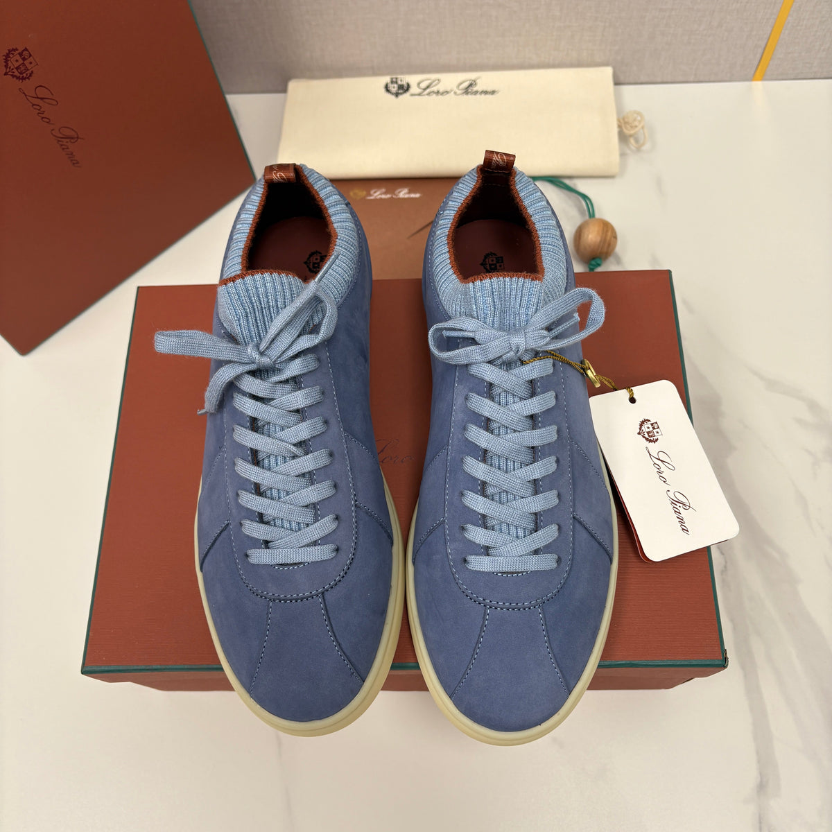 Cream Leather Cupsole Low-Top - Men's