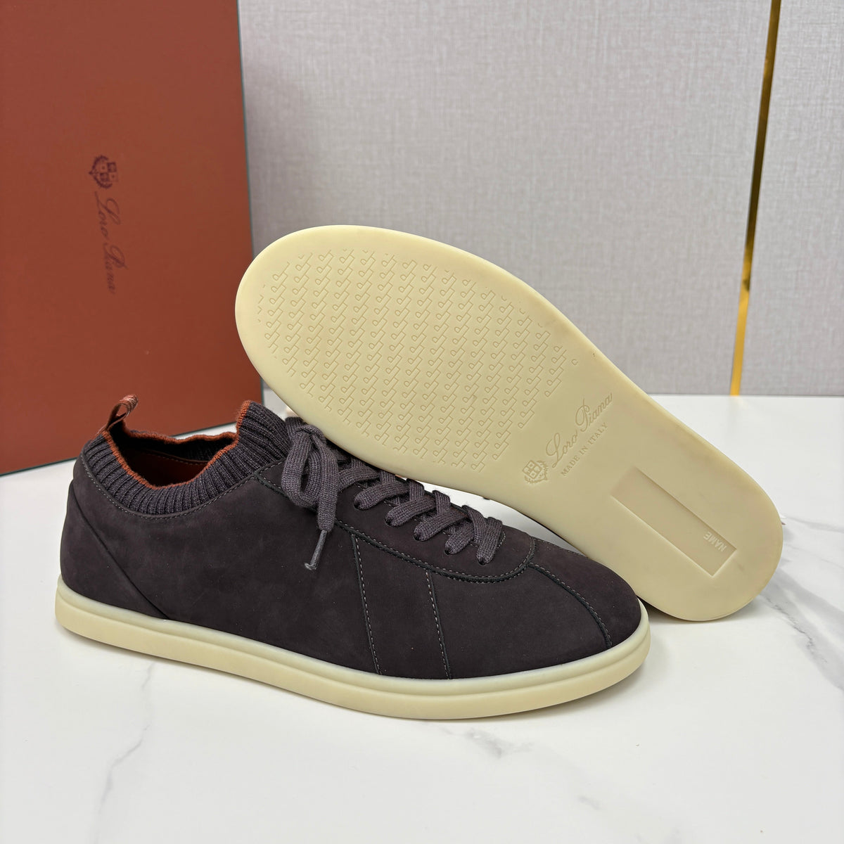 Black Suede Cupsole Low-Top - Men's